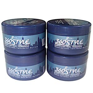 Lot of 5 S-Curl 360 Style Wave Control Pomade 3.5 oz Firm Hold NEW